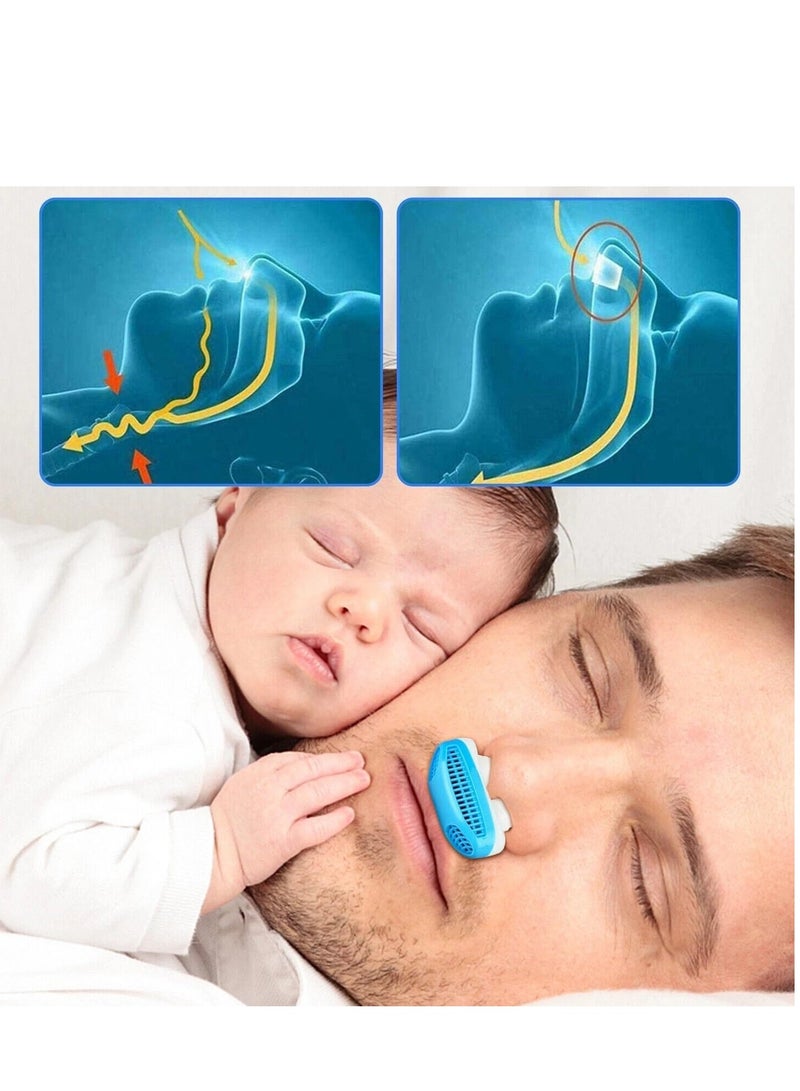 Plan A Anti Snoring Nose Clip 2 in 1 – Air Purifier Health Device for Easy Breathing, Soft Silicone, Relieve Snoring and Nasal Congestion, Sleep Aid, Improve Breathing Quality, Easy to Use (Red) - Image 4