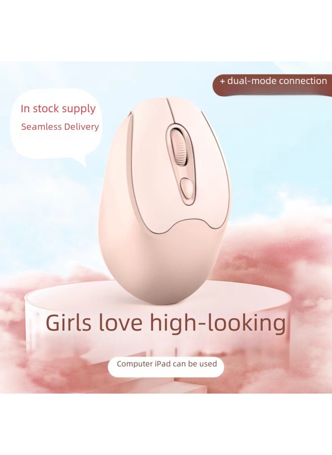 Generic - M109 Wireless Bluetooth Three-mode Mouse Type-C Charging Mute Contrast Color Girl High Color Value Mouse Comfortable Office-Specifications:[Charging Bluetooth Three Mode] Deep Space Gray - Image 1