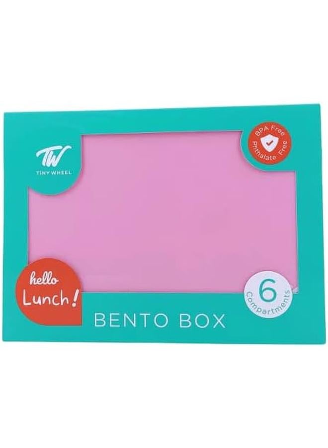 TINY WHEEL Bento Box Pink 6 Compartments 293385 - Image 3