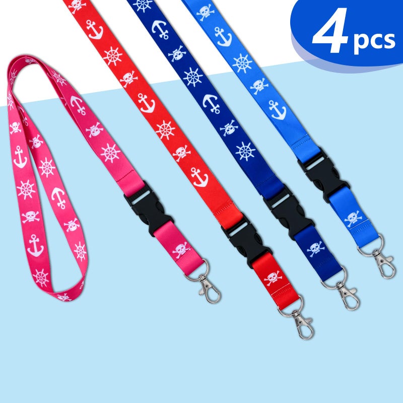 Qsszk Cruise Lanyards, 4 Pack Waterproof Cruise Lanyard with ID Badge Reel Holder, Detachable Buckle for Cruises Ships Key Cards, Cruise Essentials - Image 3