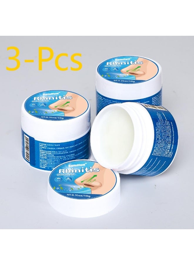Sumifun 3-Pcs Rhinitis Ointment for Relieve Rhinitis,Allergies and Sneezing  - Image 1