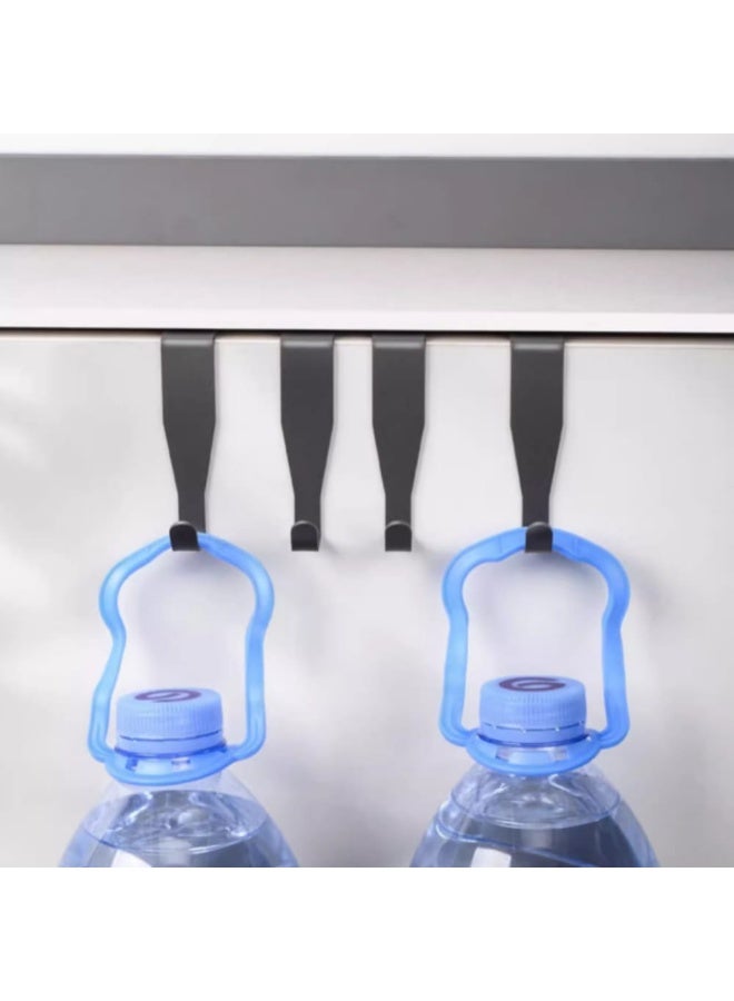 Smart Storage ⭐مجموعة خطافات ممتازة للتعليق فوق الباب مكونة من 3 قطع - علاقة باب خزانة من الفولاذ الكربوني للمطبخ والحمام ومنظم المنزل. - Image 5