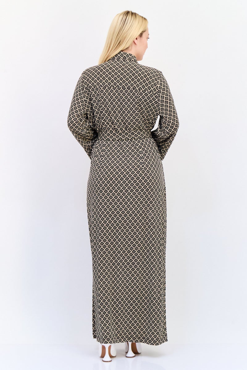 NY Collection Women Allover Print Maxi Dress, Multicolor - Image 2