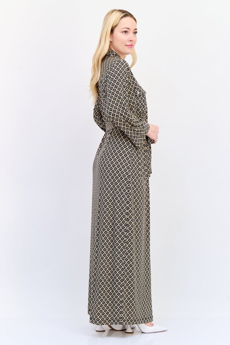 NY Collection Women Allover Print Maxi Dress, Multicolor - Image 3
