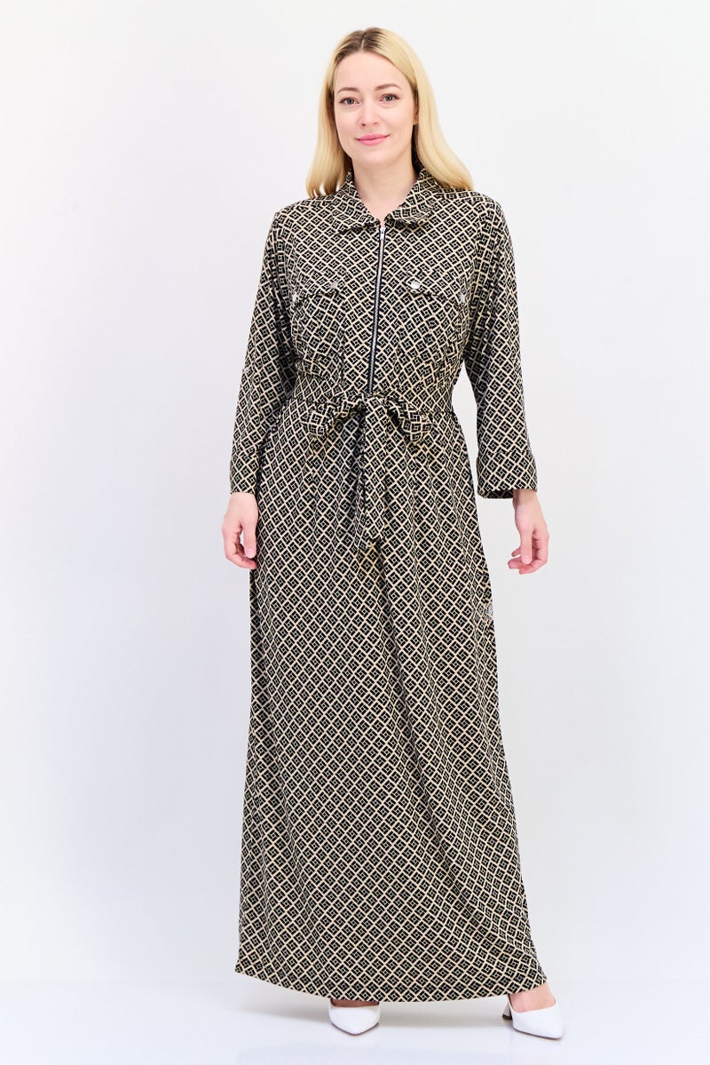 NY Collection Women Allover Print Maxi Dress, Multicolor - Image 1