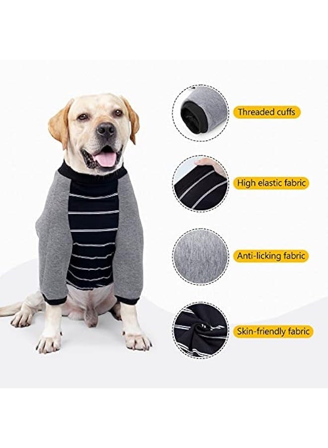 بدلة تعافي الكلاب، ملابس واقية عالية المرونة لمفاصل الكوع مضادة لللعق للكلاب المتوسطة والكلاب الكبيرة - Image 3