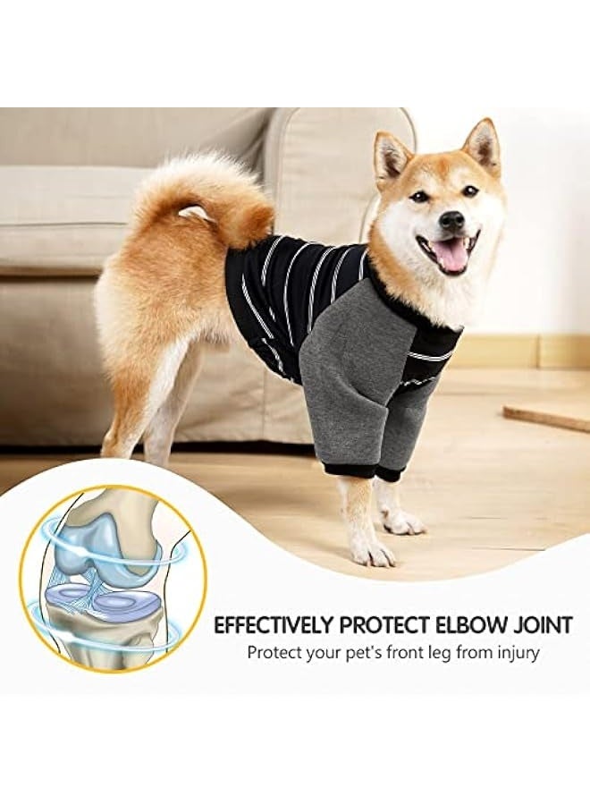 بدلة تعافي الكلاب، ملابس واقية عالية المرونة لمفاصل الكوع مضادة لللعق للكلاب المتوسطة والكلاب الكبيرة - Image 2
