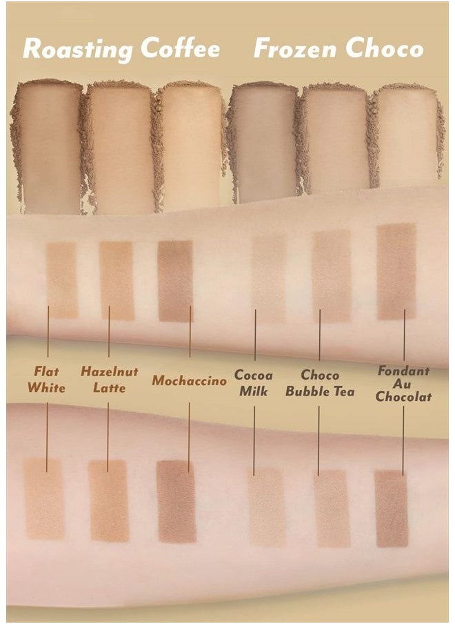 I'M MEME - I'm Meme Palette - Afternoon Tea Contour | Frozen Choco, Bronzer Palette for Face & Cheeks, Matte Powder Bronzer, Natural Makeup, Buildable Coverage, Light to Medium, For Cool Tone Skin, 0.4oz - Image 1
