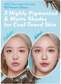 I'M MEME I'm Meme Palette - Afternoon Tea Contour | Frozen Choco, Bronzer Palette for Face & Cheeks, Matte Powder Bronzer, Natural Makeup, Buildable Coverage, Light to Medium, For Cool Tone Skin, 0.4oz  - Image 3