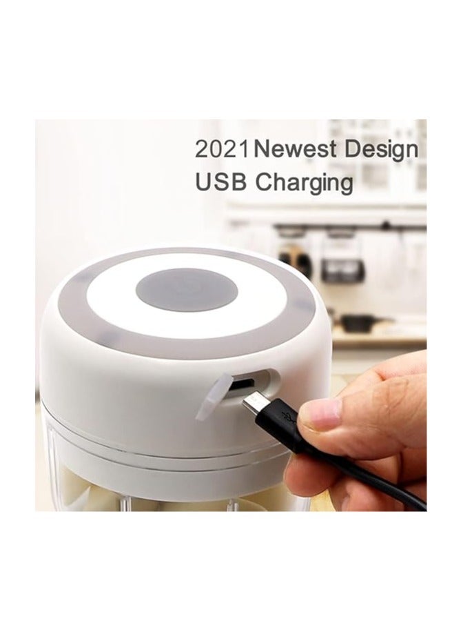 مقشرة الثوم الصغير، خلاط الثوم بقوة كبير ، مقشرة كهربائية صغيرة للطعام، خلاط البصل الكهربائي، مطحنة الثوم، معالج غذائي صغير لفرم الفواكه والخضروات، معالج الثوم، معالج البصل للمطبخ، معدات إكسسوارات ا - Image 3