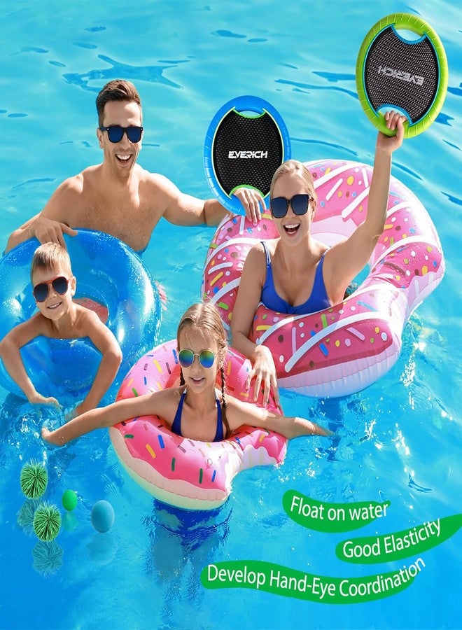 EVERICH TOY Bouncy Paddle Ball Game for Kids with 4 EVA Foam Trampoline Paddles and 8 Balls, Stringy Ball Toss and Catch Set for Indoor Outdoor Beach Pool Backyard Play, Flying Disc Gift for Boys & Girls - Image 5