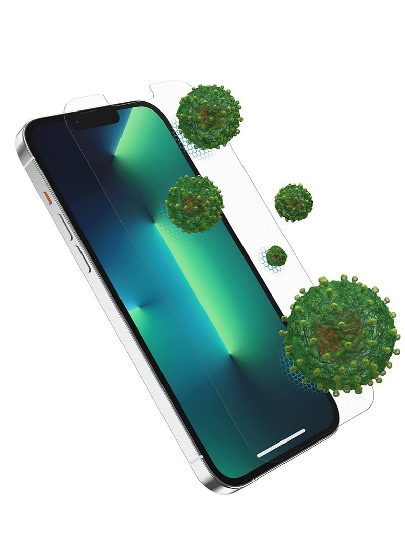 DUSALA Performance Plus Glass Screen Protector For Iphone 13 Pro Max, Tempered Glass, X5 Scratch Protection, Antimicrobial Protection - Image 3