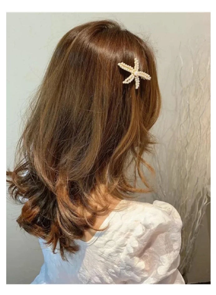 اكسسوارات شعر السيدات الأنيقة 7pcs التي تتميز بالفساتين على شكل مربع الزهور جميلة جدا. مقاطع شعر فاخرة و دبابيس شعر بيضاء ساحرة - Image 2