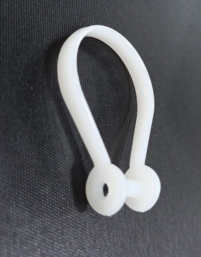 FAPBADRI Shower Curtain Rings - Button Type - 12 Pieces - Image 1