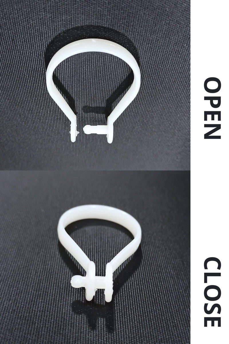 FAPBADRI Shower Curtain Rings - Button Type - 12 Pieces - Image 4