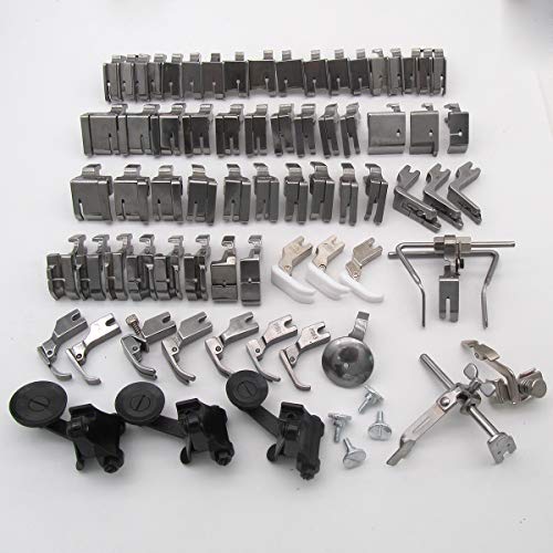 CKPSMS brand-73PCS Presser Foot&Screw Compatible with/Replacement for JUKI Brand DDL-5550,DDL-8500,DDL-9000,TL98E,TL-98Q,TL-2010Q Singer Brand 31-15,195K,196K Single Needle High Shank Sewing Machine - Image 2
