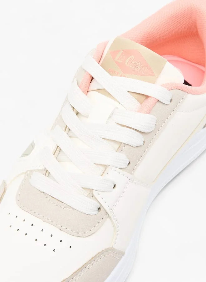 Lee Cooper Women's Panelled Sneakers with Lace-Up Closure