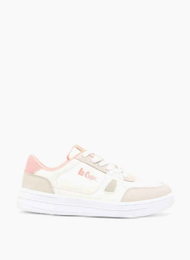 Lee Cooper Women's Panelled Sneakers with Lace-Up Closure