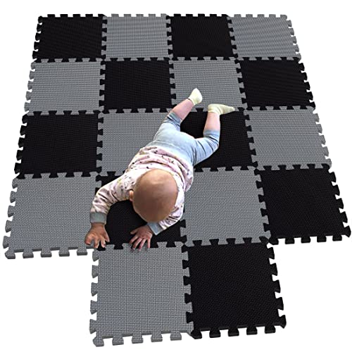 MQIAOHAM 18 Pieces Puzzle Play Mats Soft Baby Play Mat Kids Interlocking Foam Floor Tiles Toddlers Carpet Playmats G301018104112 - Image 1