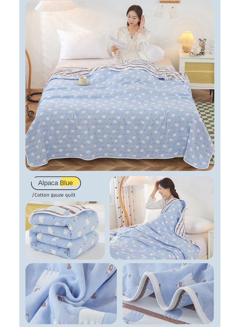 Y&D 120*150cm Six Layer Absorbent Cotton Towel Summer Cool Blanket  - Image 5
