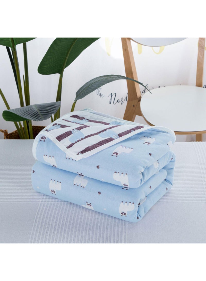 Y&D 120*150cm Six Layer Absorbent Cotton Towel Summer Cool Blanket  - Image 1