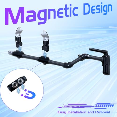 Hounyoln Gun Stock for Meta Quest 3, Compatible with VR Meta Quest 3s Controller Grips for Enhance Stability and Control Magnetic Stock Rifle Adapter (Black) - Image 4