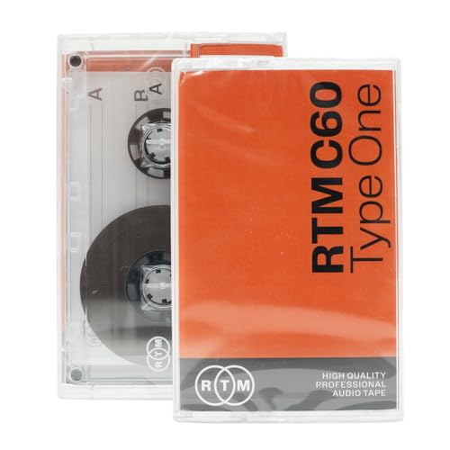 RTM Industries RTM C60 | Type One 60 Minute Blank Music Cassette | Ideal for Audio Recording | Studio Quality | Single Cassette - Image 1
