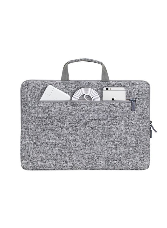 RivaCase 7915 Light Grey Laptop Sleeve 15.6" with Handles - Image 4