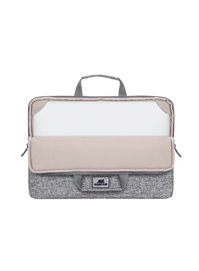 RivaCase 7915 Light Grey Laptop Sleeve 15.6" with Handles - Image 5