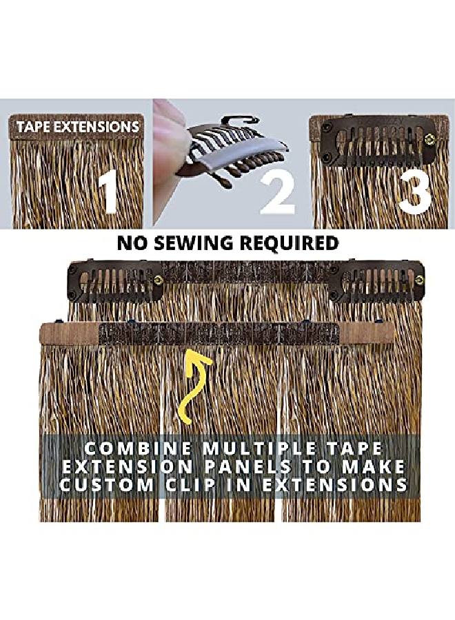 Big Kizzy Blonde Kizzy Clips No Sew Extension Clips Kit Easily Convert Tape In Hair Extensions Or Wefted Hair Extensions Into Clip In Extensions Fast Easy & Makes Permanent Extensions Reusable! - Image 4