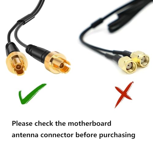 slinkdsco WiFi 7 Gaming Motherboard Magnetic Base Antenna with Push-On Connector (NOT RP-SMA) for ASUS ROG Strix ASUS TUF/ROG Crosshair/Prime/ProArt Series WiFi 7 Gaming Motherboard, Slinkdsco - Image 3