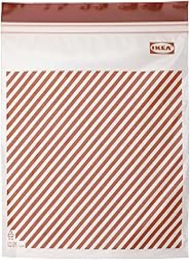 Ikea Ikea Istad Patterned Resealable Bags (2.5L / 85oz, Pack of 25 Bags)