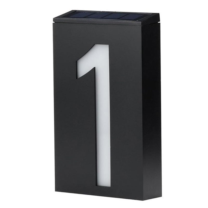Quick Install Number 1 LED Address Light Plate 6 Clear Numbers Wall ABS PC Eco Friendly Material - Image 3