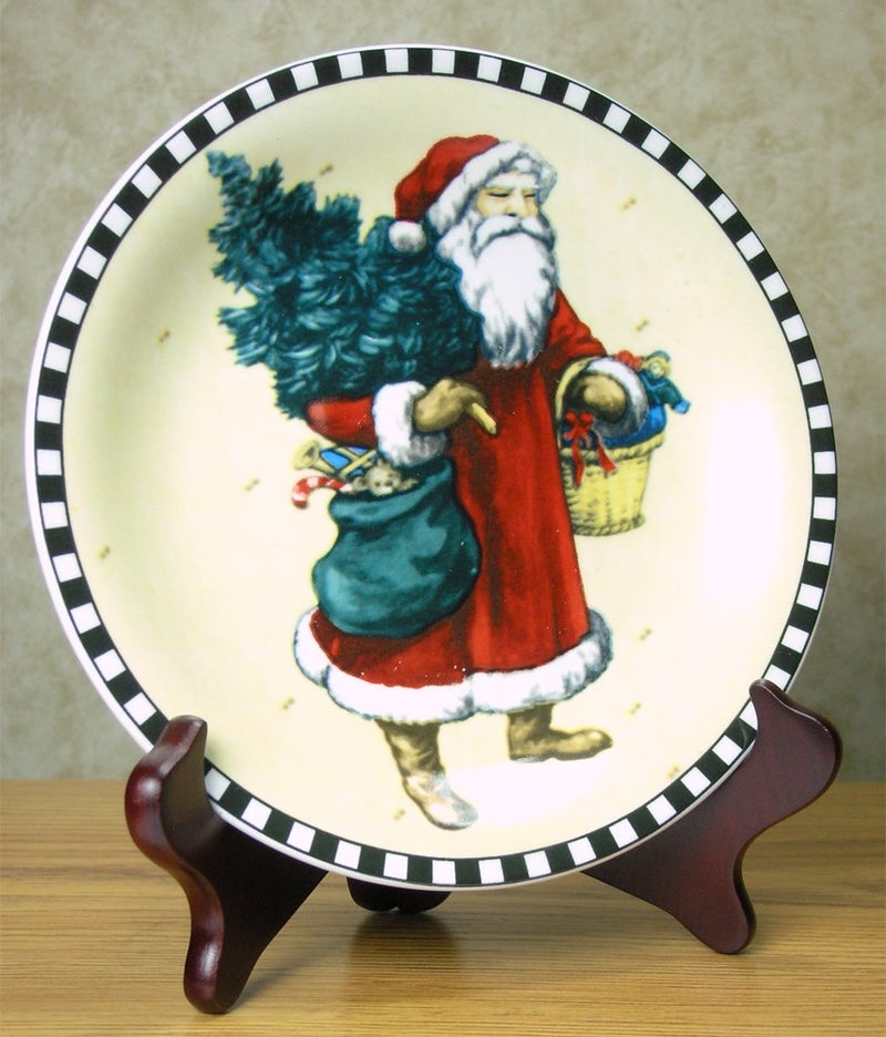 BANBERRY DESIGNS Mahogany Wooden Easels - Premium Quality Folding Display Stand - 9" H - Set of 2 Easels - Ideal for Large Sized Plates Plaques Books Tiles - Image 4