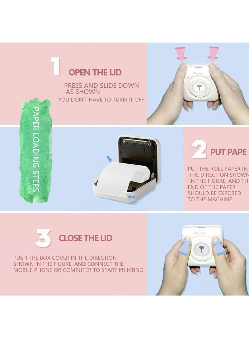 Peripage Mini Printer Paper Sticker, Self-Adhesive Thermal Paper colorless Sticky Paper for PeriPage A6 Printer, Waterproof, Oilproof, Scratchproof, Box Pack, 3 Roll, 3.5m/roll - Image 3