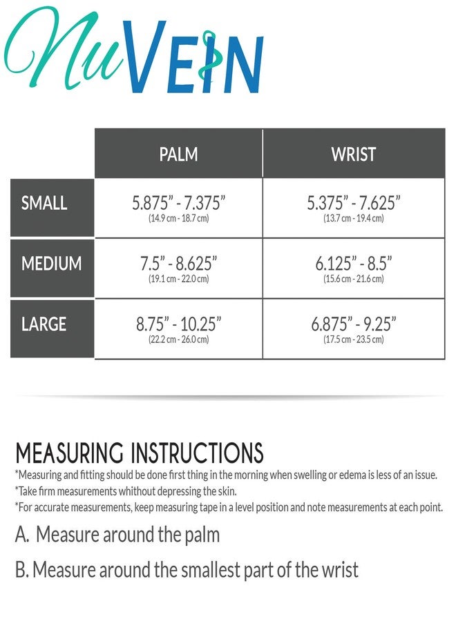NuVein 20-30 mmHg Compression Lymphedema Gauntlet, Medical Hand Glove Support for Post Surgical Swelling Recovery, Black, Small - Image 2