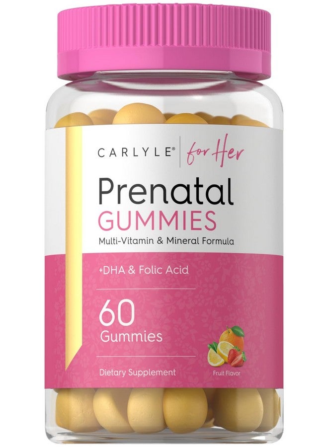 Carlyle Prenatal Gummies for Women | with DHA & Folic Acid | 60 Count | Fruit Flavor | Non-GMO, Gluten Free Supplement | for Her - Image 1