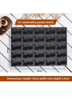 Generic Kindergarten Non-stick Chicken Cake Mold 40*60 Animal Baking Tray Commercial Oven Anhydrous Crispy Bear Paw-Specifications:25 Consecutive Bear Molds  - Image 1