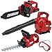 TeganPlay Power Garden Tools Set for Kids Battery Operated Toy Leaf Blower Hedge Trimmer and Chainsaw Pretend Play for Boys Girls - Image 2