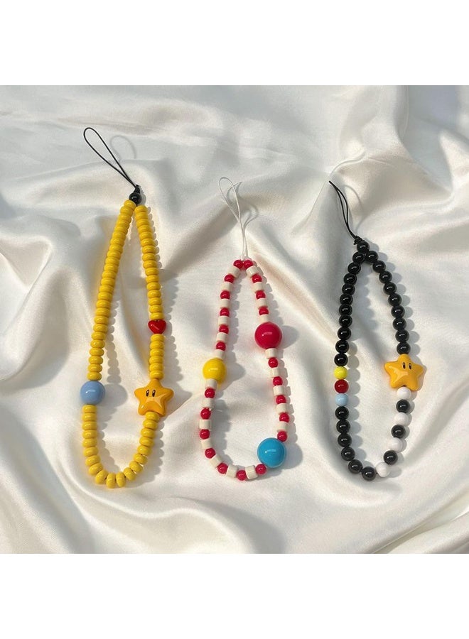 NIBEMINENT Phone Charm/ Chain Strap for Women Girls, Rope Smile Cell Phone Case Lanyard Wrist Strap - Image 2