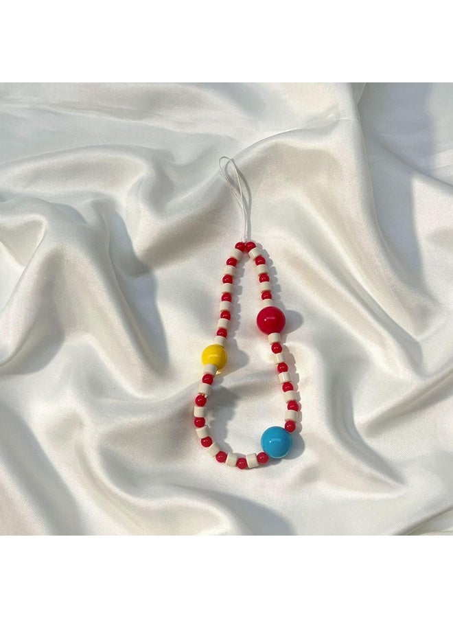 NIBEMINENT Phone Charm/ Chain Strap for Women Girls, Rope Smile Cell Phone Case Lanyard Wrist Strap - Image 1