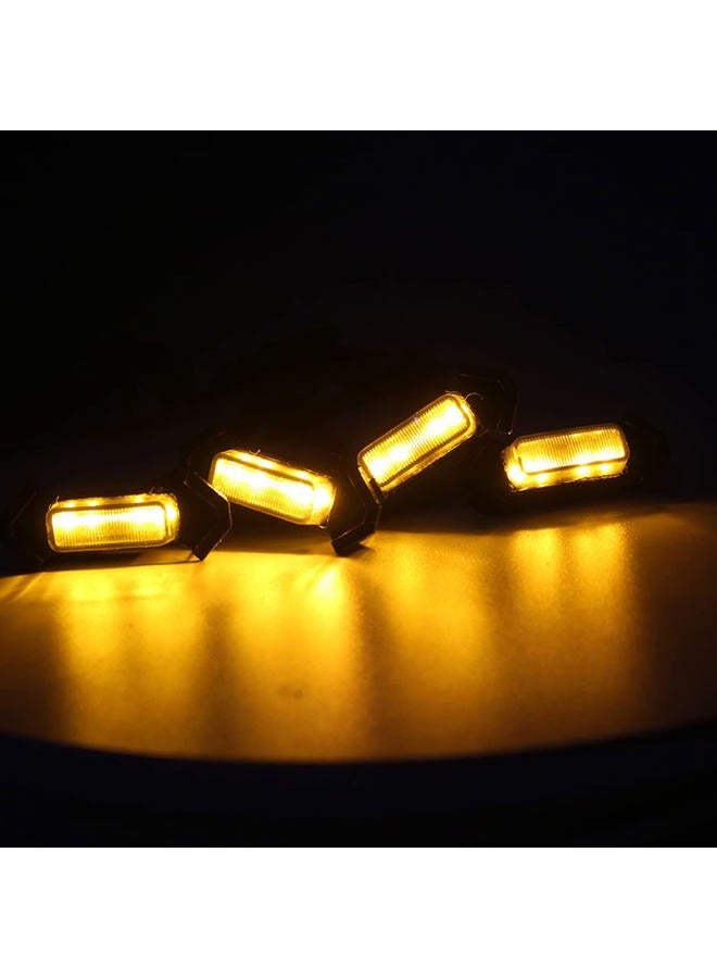 mingjue LED Grill Lights for 2016-2019 Aftermarket Toyota Tacoma TRD PRO Grille with Harness & Fuse(Amber light with black housing) - Image 5
