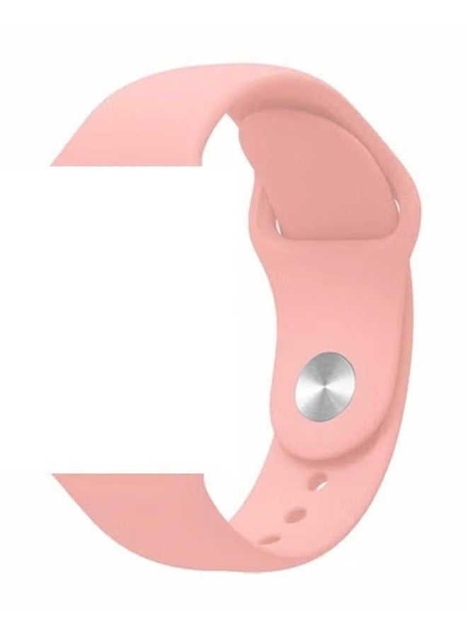 vesus Apple Watch Band 42mm/44mm/45mm Silicone Sport Watch Strap Light Pink