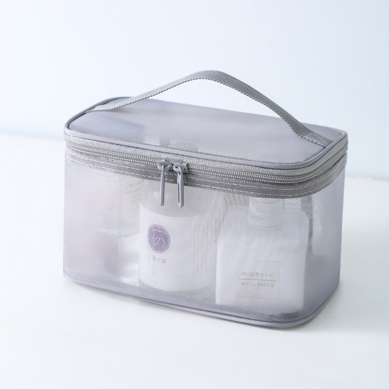 Multifunctional Simple Toiletry Bag Portable Large Capacity Cosmetic Bag Palace Style Cosmetic Storage Bag Small Printable Logo - Image 4