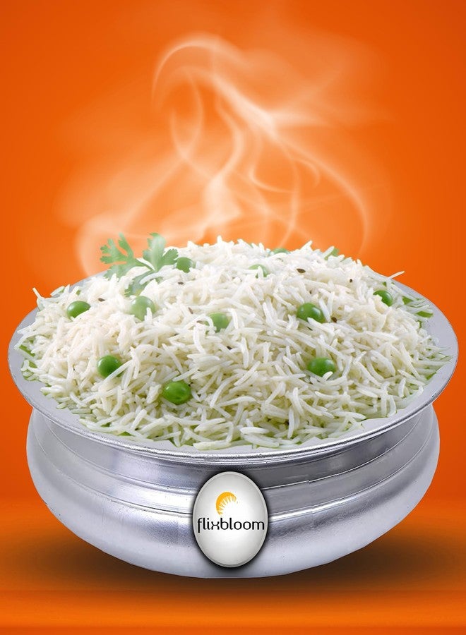 Flixbloom Splendid Hard Anodised Induction Base Urli/Uruli for Cooking Handi/Bhagona/Lagan Pot Meen Chatty Cook-n-Serve Kitchen (Urli with Lid, 1 Litre Uruli) - Image 1