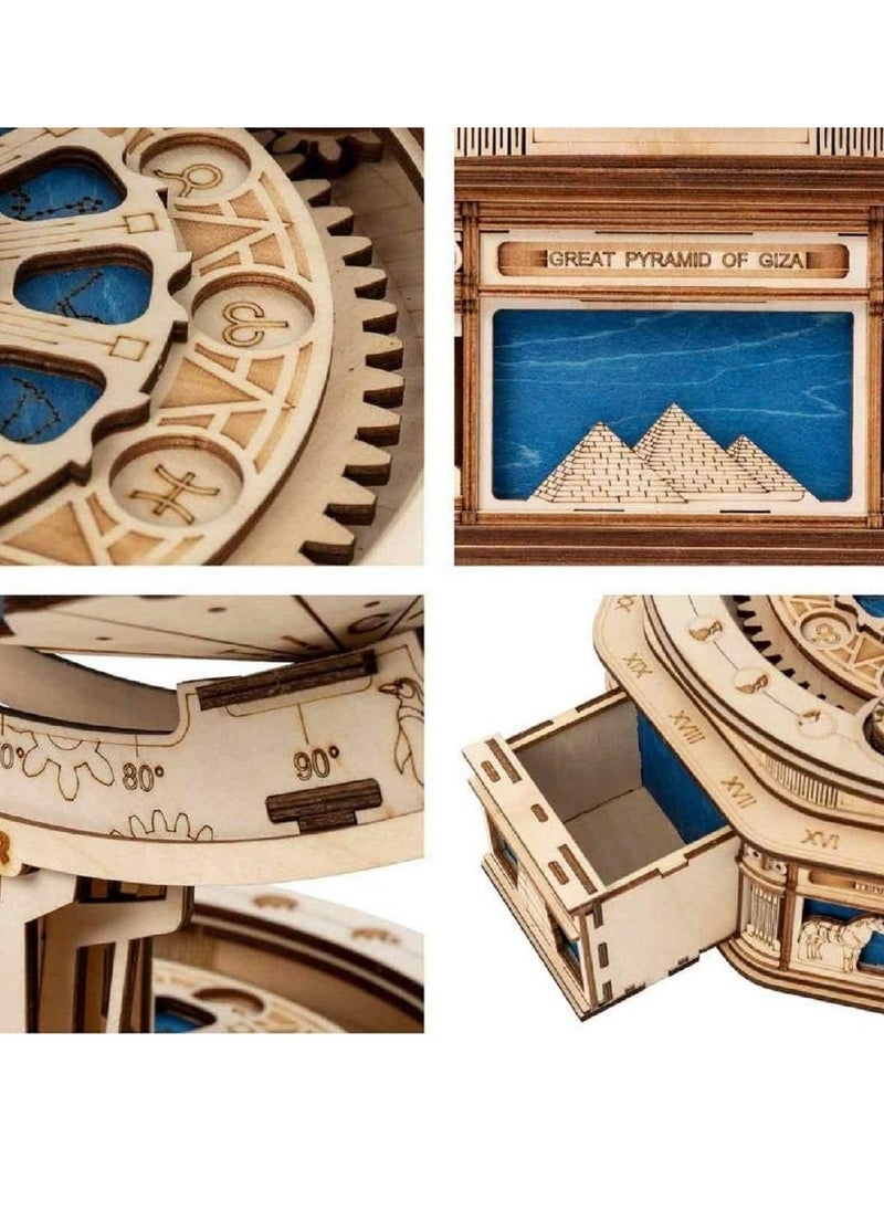 Robotime ROKR The Globe ST002,3D Wooden Puzzles for Adults/Teens, Creative Home Decor, Unique Gift for Craft Hobby Adults/Teens  - Image 5