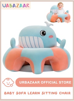 URbazaar Baby Sitting Support Seat Sofa, Infant Learning Chair Head Protect - Breathable Crystal Fabric, Feather Cotton Filling, Perfect Toddler Gift to Learn to Sit  - Image 1
