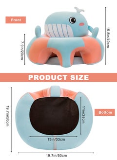 URbazaar Baby Sitting Support Seat Sofa, Infant Learning Chair Head Protect - Breathable Crystal Fabric, Feather Cotton Filling, Perfect Toddler Gift to Learn to Sit  - Image 2