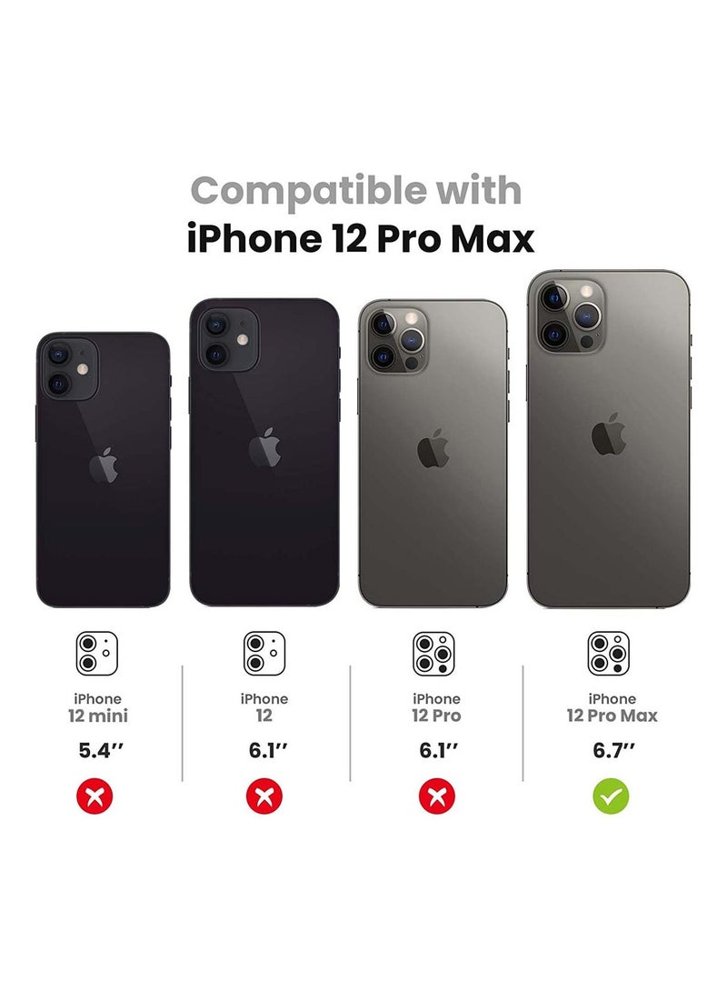 SYOSI Camera Lens Protector Camera Lens Protector for iPhone 12 Pro Max 9H Tempered Glass Camera Cover Screen Protector for iPhone12 Pro Max 6.7 inch  - Image 2