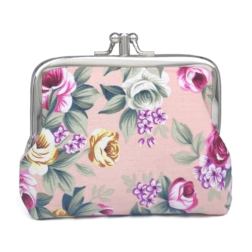 Sanxiner Cute Floral Buckle Coin Purses Vintage Pouch Kiss-lock Change Purse Wallets - Image 5